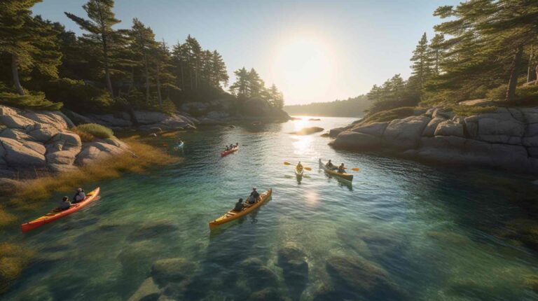 Itinéraires kayak pour les familles dans le Golfe du Morbihan