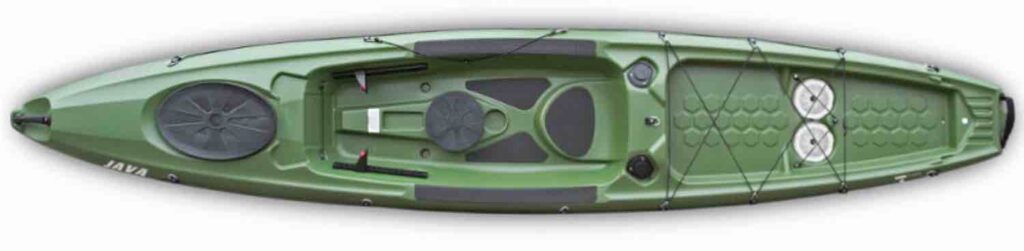 Kayak spécial pêche avec des portes cannes